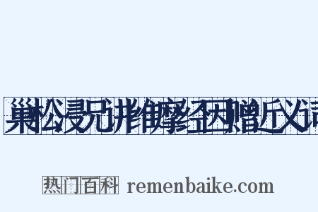 巢松浸兄讲维摩经因赠近义词是什么意思的图片